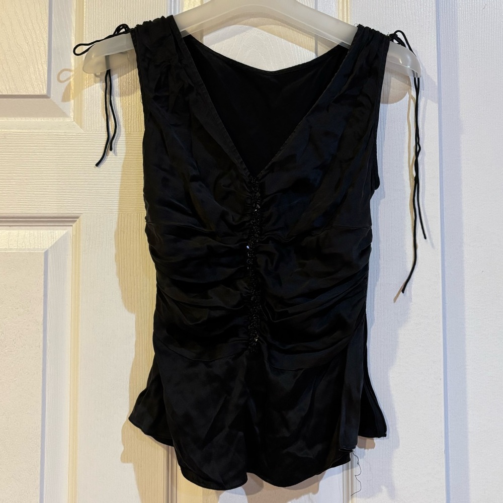 Elegant Black Sleeveless Top